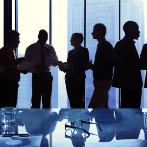 Group of Business Talking in a Meeting (Demo)